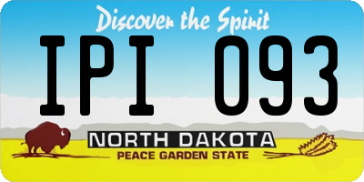 ND license plate IPI093