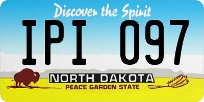 ND license plate IPI097