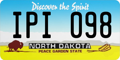ND license plate IPI098