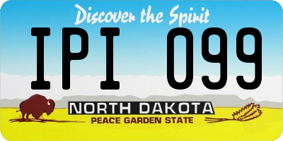 ND license plate IPI099