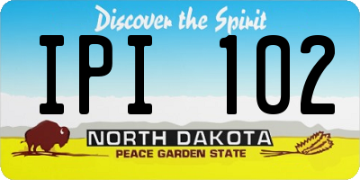 ND license plate IPI102