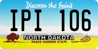 ND license plate IPI106