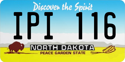 ND license plate IPI116