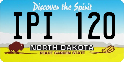 ND license plate IPI120