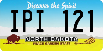 ND license plate IPI121
