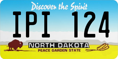 ND license plate IPI124
