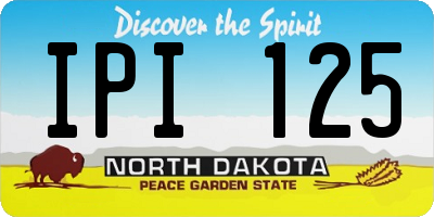ND license plate IPI125