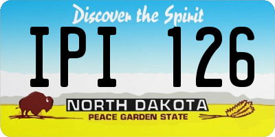 ND license plate IPI126