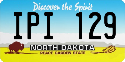 ND license plate IPI129