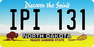 ND license plate IPI131