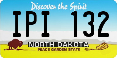 ND license plate IPI132