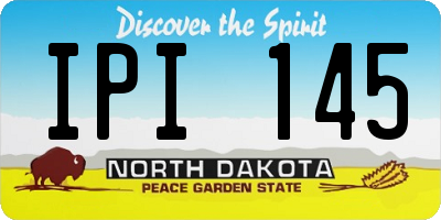 ND license plate IPI145