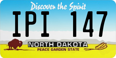 ND license plate IPI147