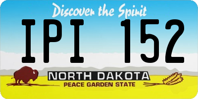 ND license plate IPI152