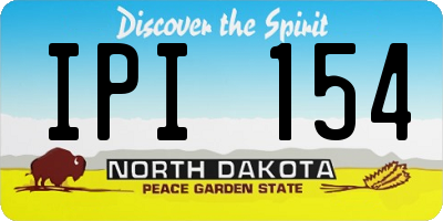 ND license plate IPI154