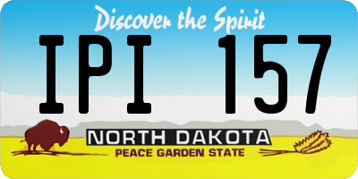 ND license plate IPI157