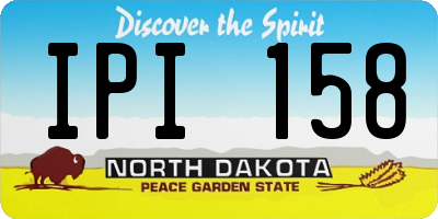 ND license plate IPI158