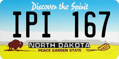 ND license plate IPI167