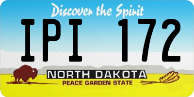 ND license plate IPI172
