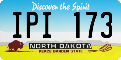 ND license plate IPI173