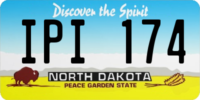 ND license plate IPI174