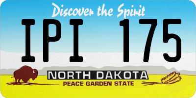 ND license plate IPI175