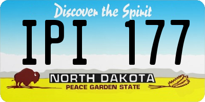 ND license plate IPI177