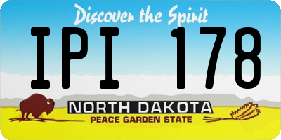 ND license plate IPI178