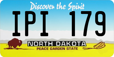 ND license plate IPI179