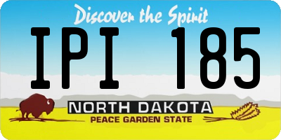 ND license plate IPI185