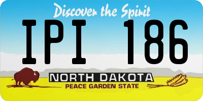 ND license plate IPI186