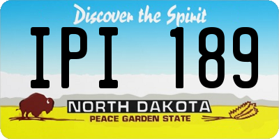 ND license plate IPI189