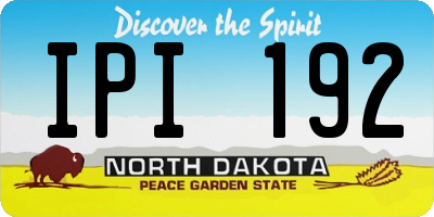 ND license plate IPI192