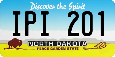 ND license plate IPI201
