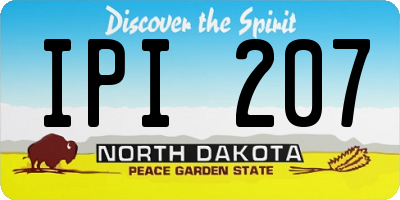 ND license plate IPI207
