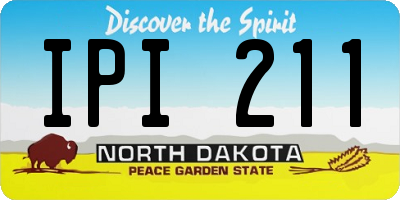 ND license plate IPI211
