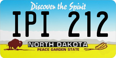 ND license plate IPI212