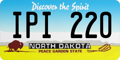 ND license plate IPI220