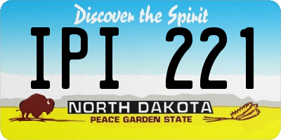 ND license plate IPI221