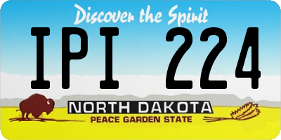 ND license plate IPI224