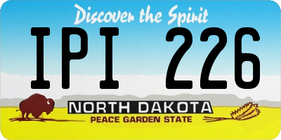 ND license plate IPI226