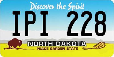 ND license plate IPI228