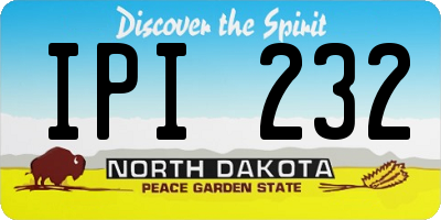 ND license plate IPI232