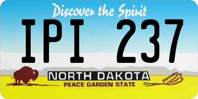ND license plate IPI237