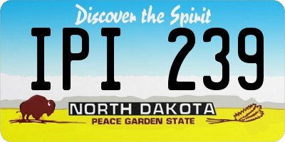 ND license plate IPI239
