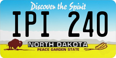 ND license plate IPI240