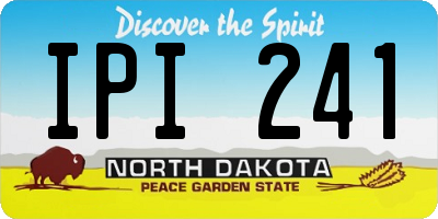 ND license plate IPI241