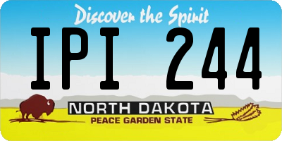 ND license plate IPI244