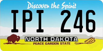 ND license plate IPI246