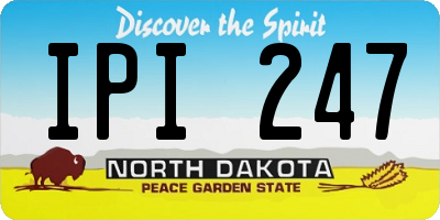 ND license plate IPI247